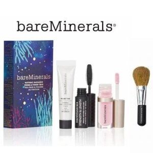 NEW ~ BAREMINERALS TRIO + FLAWLESS FACE BRUSH